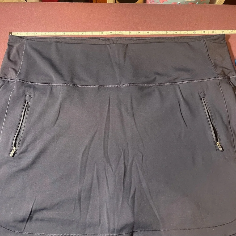 Athleta Fairway Golf Skort 18” in Navy Blue - Size 3x - EUC Pockets Shorts Skirt - Picture 5 of 12